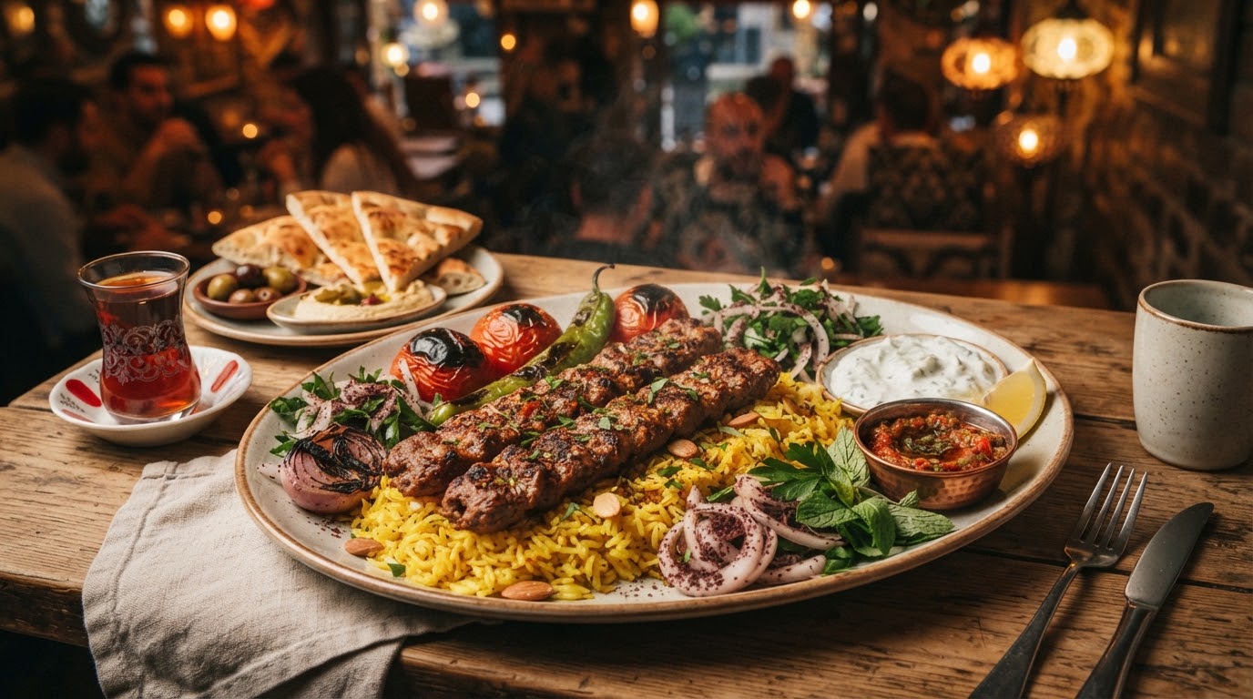Mixed grill at Istanbloom restaurant